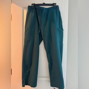 Mandala Caribbean Blue Cargo Scrub Pants